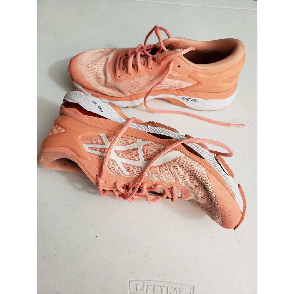 Asics Gel-Kayano 24 Women's Shoes Seashell Pink-White-Begonia Pink size 8.5